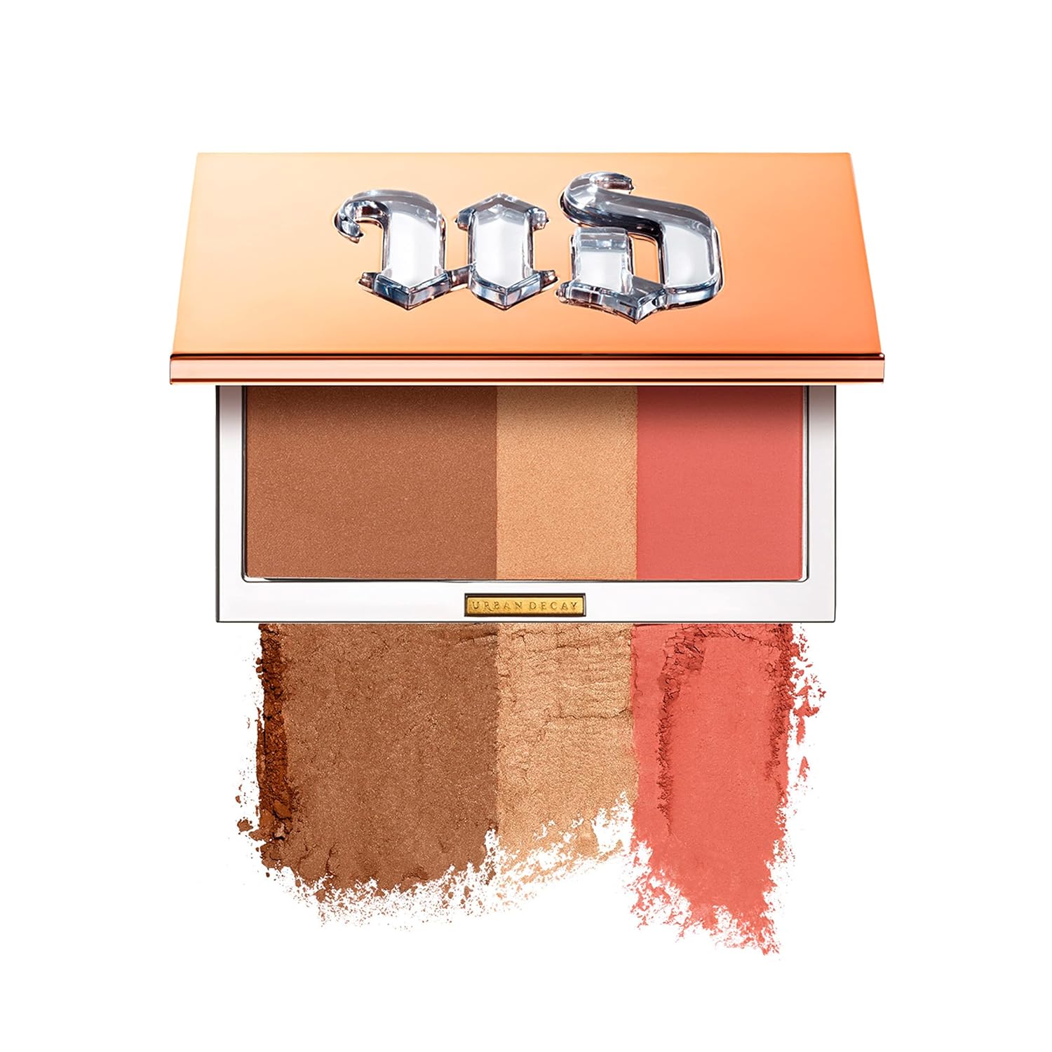 Palette – Bronzer, Highlighter & Blush Trio – Natural Satin Finish – Lasts Up To 14 Hours
