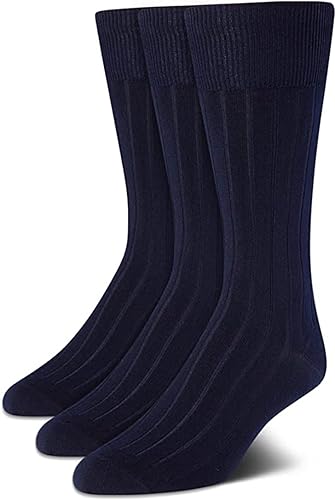 Men’s Dress Socks – 3 Pack Patterned Crew Socks